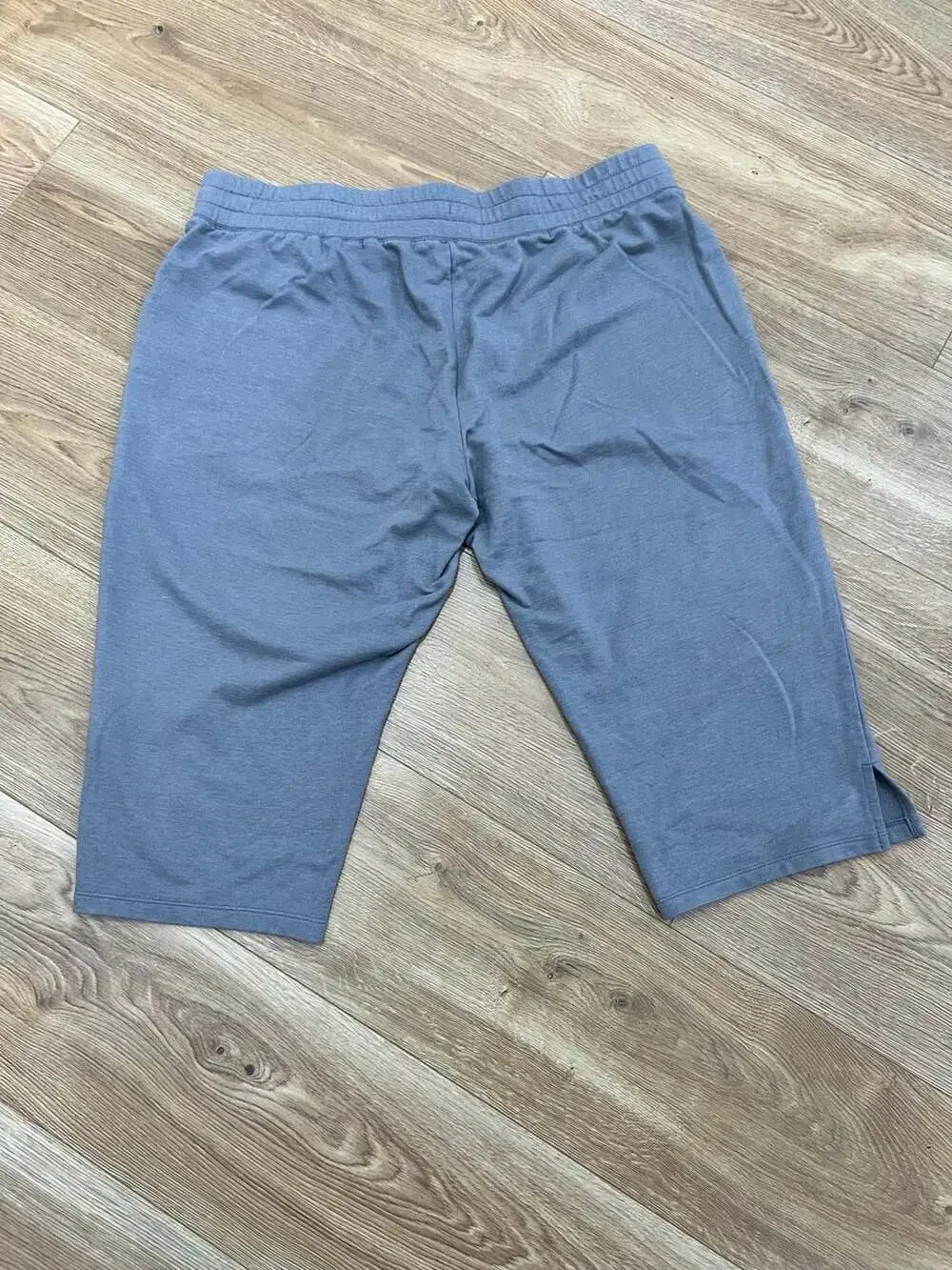 St. John's Bay Gray Drawstring Pull-On Capri Jogger Pants Petite XL
